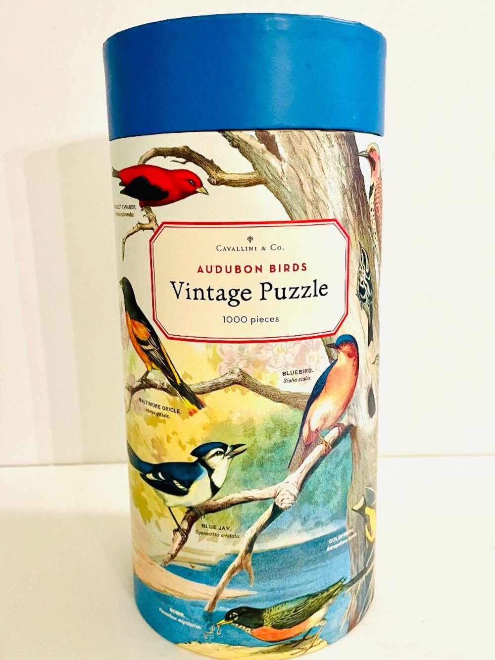 Cavallini Audubon Birds 1000 Piece Jigsaw Puzzle